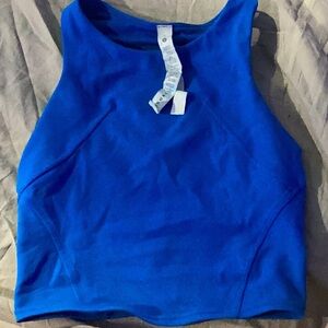 lululemon blue broo top